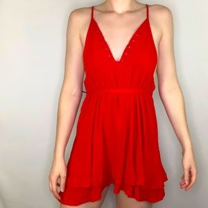 Forever21 Mini Dress Halter Dukes Of Dallas Woven Empire Waist Summer Small